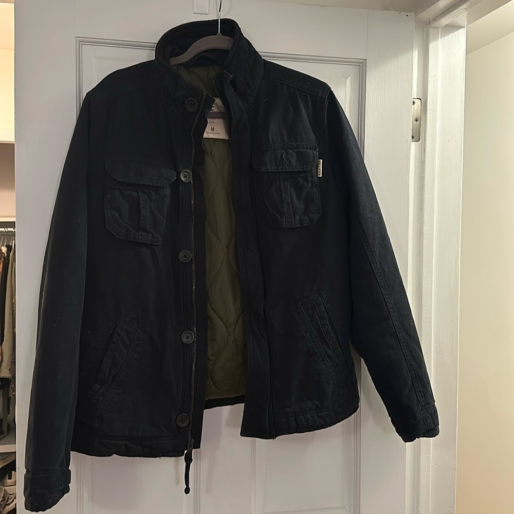 Men’s Navy Hollister Jacket, Medium